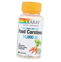 Витамин А с каротиноидами, Food Carotene 10000, Solaray