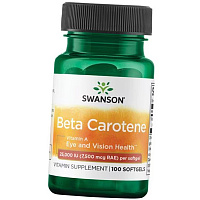Витамин А, Бета-Каротин, Beta-Carotene 25000, Swanson