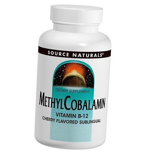 Вітаміни та мінерали Вітамін В12, Метилкобаламін, MethylCobalamin B-12, Source Naturals 