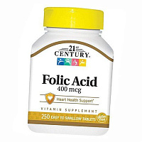 Фолиевая кислота, Folic Acid 400, 21st Century