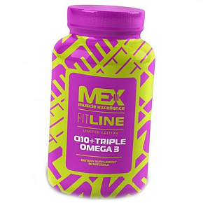 Омега 3 с Коэнзимом, Q10 + Triple Omega 3, Mex Nutrition