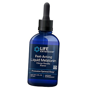 Жидкий мелатонин быстрого действия, Fast-Acting Liquid Melatonin, Life Extension