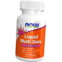 Мультивитамины и Минералы, Liquid Multi Gels, Now Foods