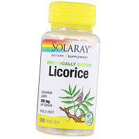 Organically Grown Licorice Solaray купить