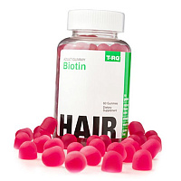 Жевательный Биотин для волос, Biotin, T-RQ