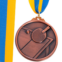 Медаль спортивная с лентой Настольный теннис C-H8566