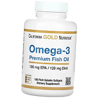 Рыбий Жир премиального качества, Omega-3 Premium Fish Oil, California Gold Nutrition
