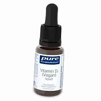 Веганский Витамин Д, Vitamin D3 (Vegan) liquid, Pure Encapsulations