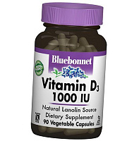 Витамин Д3, Vitamin D3 1000 Caps, Bluebonnet Nutrition
