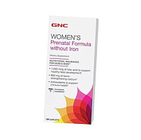 Витамины для беременных без железа, Prenatal Formula Without Iron, GNC