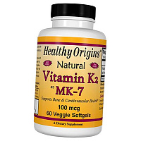 Витамин К2, Менахинон-7, Vitamin K2 MK-7 100, Healthy Origins