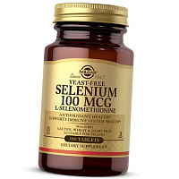 Селен, Бездрожжевой L-Селенометионин, Yeast-Free Selenium 100, Solgar