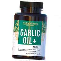 Чесночное масло с Витамином Е, Garlic Oil plus Vitamin E, Golden Pharm