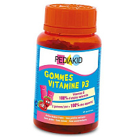 Жевательный Витамин Д3 для детей, Vitamine D3 Gummies, Pediakid