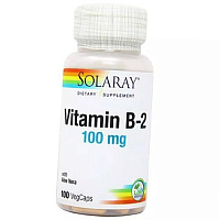 Рибофлавин, Vitamin B-2 100, Solaray