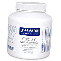 Кальций Д3, Calcium with Vitamin D3, Pure Encapsulations