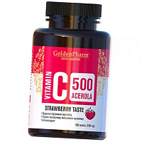 Витамин С с Ацеролой, Vitamin C Acerola 500, Golden Pharm