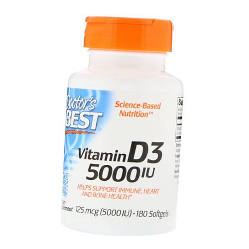 Вітаміни та мінерали Вітамін Д3, Vitamin D3 5000, Doctor's Best 
