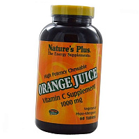 Витамин С, Аскорбиновая кислота, Orange Juice Vitamin C 1000, Nature's Plus
