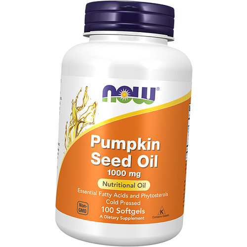 Купити Олія гарбузового насіння, Pumpkin Seed Oil 1000, Now Foods