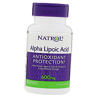 Альфа Липоевая кислота, Антиоксидантная поддержка, Alpha Lipoic Acid 600, Natrol 