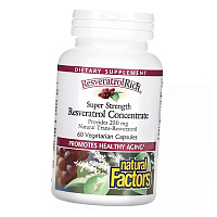 Концентрат ресвератрола, ResveratrolRich Resveratrol Concentrate 250, Natural Factors 