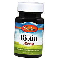 Биотин, Biotin 5000, Carlson Labs
