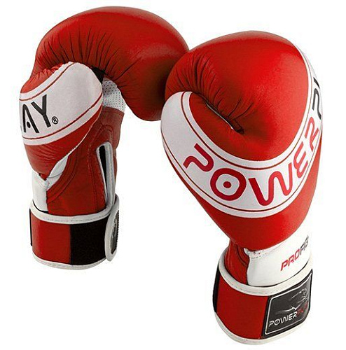 Боксерские перчатки 3023 A (10oz Красно-белый )