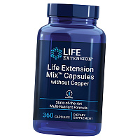 Мультивитаминная формула без меди, Life Extension Mix Capsules without Copper, Life Extension