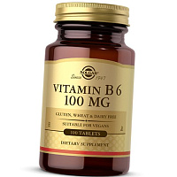 Витамин В6 (Пиридоксин), Vitamin B6 100, Solgar