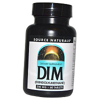 Дииндолилметан таблетки, DIM 200, Source Naturals