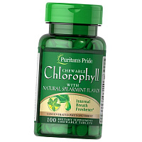 Жевательный Хлорофилл, Chewable Chlorophyll, Puritan's Pride 