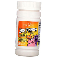 Детские витамины для иммунитета, Zoo Friends with Extra C, 21st Century