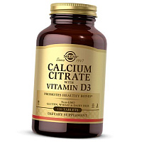 Цитрат Кальция и Витамин Д3, Calcium Citrate with Vitamin D3, Solgar