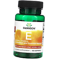 Натуральный Витамин Е, Natural Vitamin E 200, Swanson