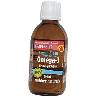 Омега 3 Жидкая, Crystal Clean from the Sea Omega-3 1250, Webber Naturals