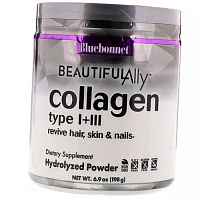 Коллаген 1 и 3 типа, Collagen Types I & III Powder, Bluebonnet Nutrition