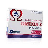 Омега 3 и Витамин Е, Omega 3 + Vit E, Olimp Nutrition