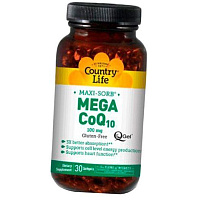 Коэнзим Q10, Mega CoQ-10 100, Country Life 