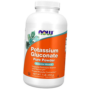 Глюконат Калия, Potassium Gluconate Powder, Now Foods