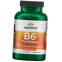 Пиридоксин, Vitamin B6 Pyridoxine 100, Swanson