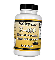 Витамин Е, Смесь токоферолов, Vitamin E-400, Healthy Origins