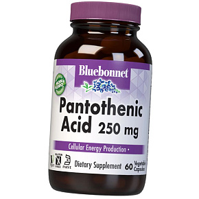 Пантотеновая кислота, Pantothenic Acid, Bluebonnet Nutrition