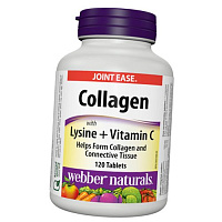 Коллаген с Лизином и Витамином С, Collagen with Lysine + Vitamin C, Webber Naturals