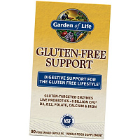 Ферменты для переваривания глютена, Gluten-Free Support, Garden of Life