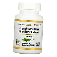Экстракт коры французской приморской сосны, French Maritime Pine Bark Extract, California Gold Nutrition