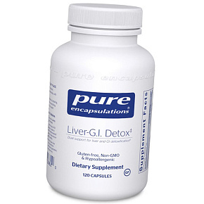 Комплекс для детоксикации печени и желудочно-кишечного тракта, Liver-G.I. Detox, Pure Encapsulations 