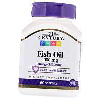 Рыбий жир, Омега 3 для сердца, Fish Oil 1000, 21st Century