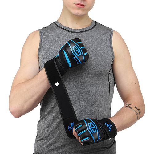 Перчатки для тяжелой атлетики Tapout SB168521 (S/M Черно-синий)