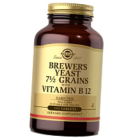 Пивные дрожжи с Витамином В12, Brewer's Yeast 7 1/2 Grains with Vitamin B12, Solgar